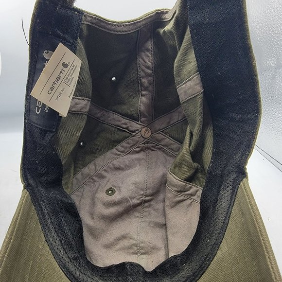 Carhartt Odessa Adults Baseball Hat Cap Army Green Casual Outdoors Athletic - Picture 7 of 9